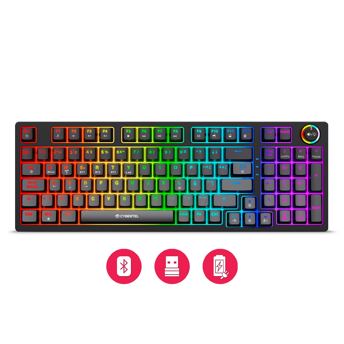 TECLADO CYBERTEL STRIKER 3 K1008-3M