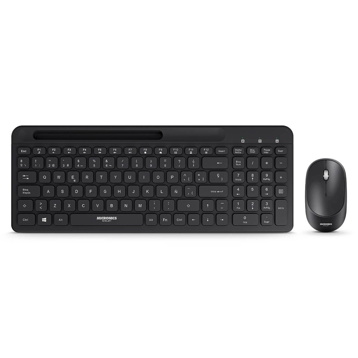KIT SHELBY MIC WT805 TECLADO + MOUSE WIFI RECARGABLE MICRONICS