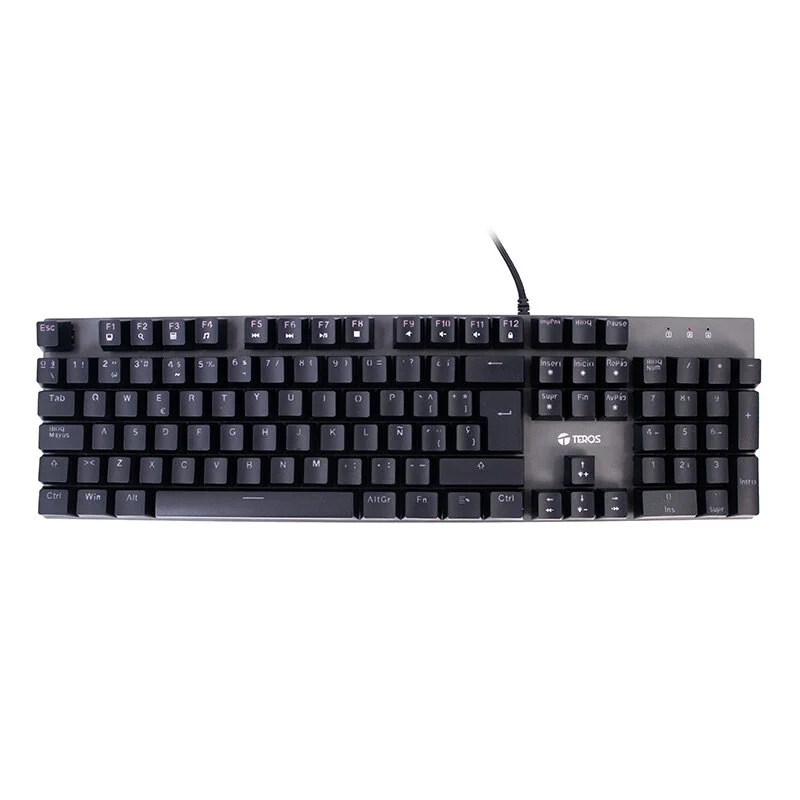 TECLADO GAMER TEROS TE-4074G RGB, USB 2.0 NEGRO - N. SERIE (KCJT2505042888)