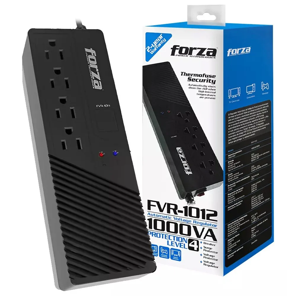 ESTABILIZADOR FORZA FVR-1012 1000VA