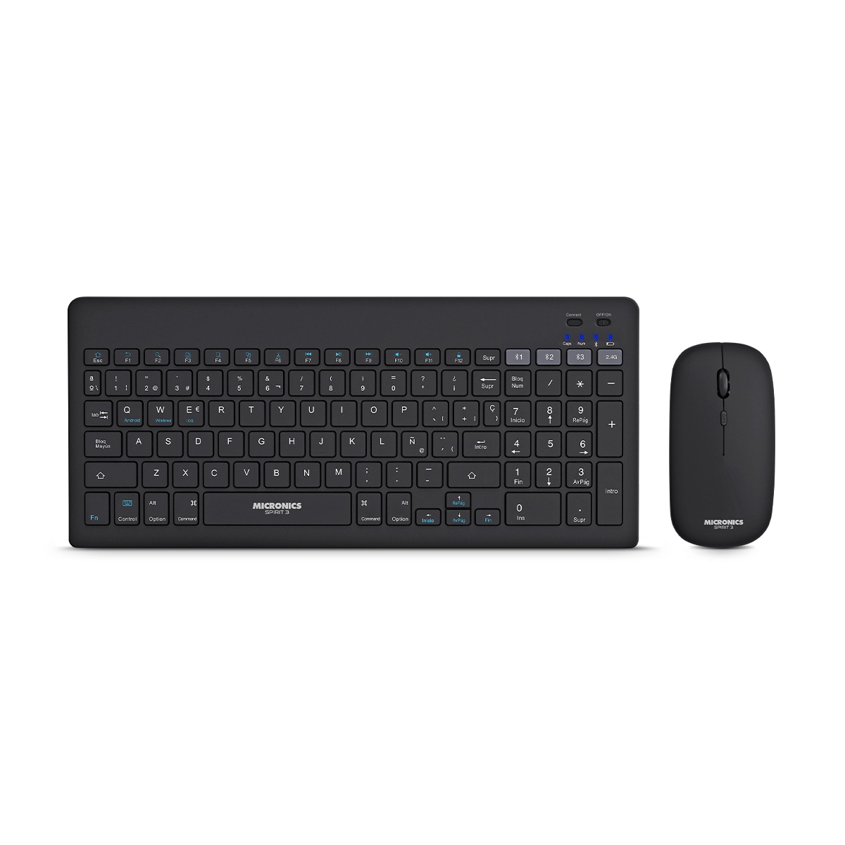 TECLADO OFFICE KIT: 3 MODES - SPIRIT 3 MIC WT800 3M
