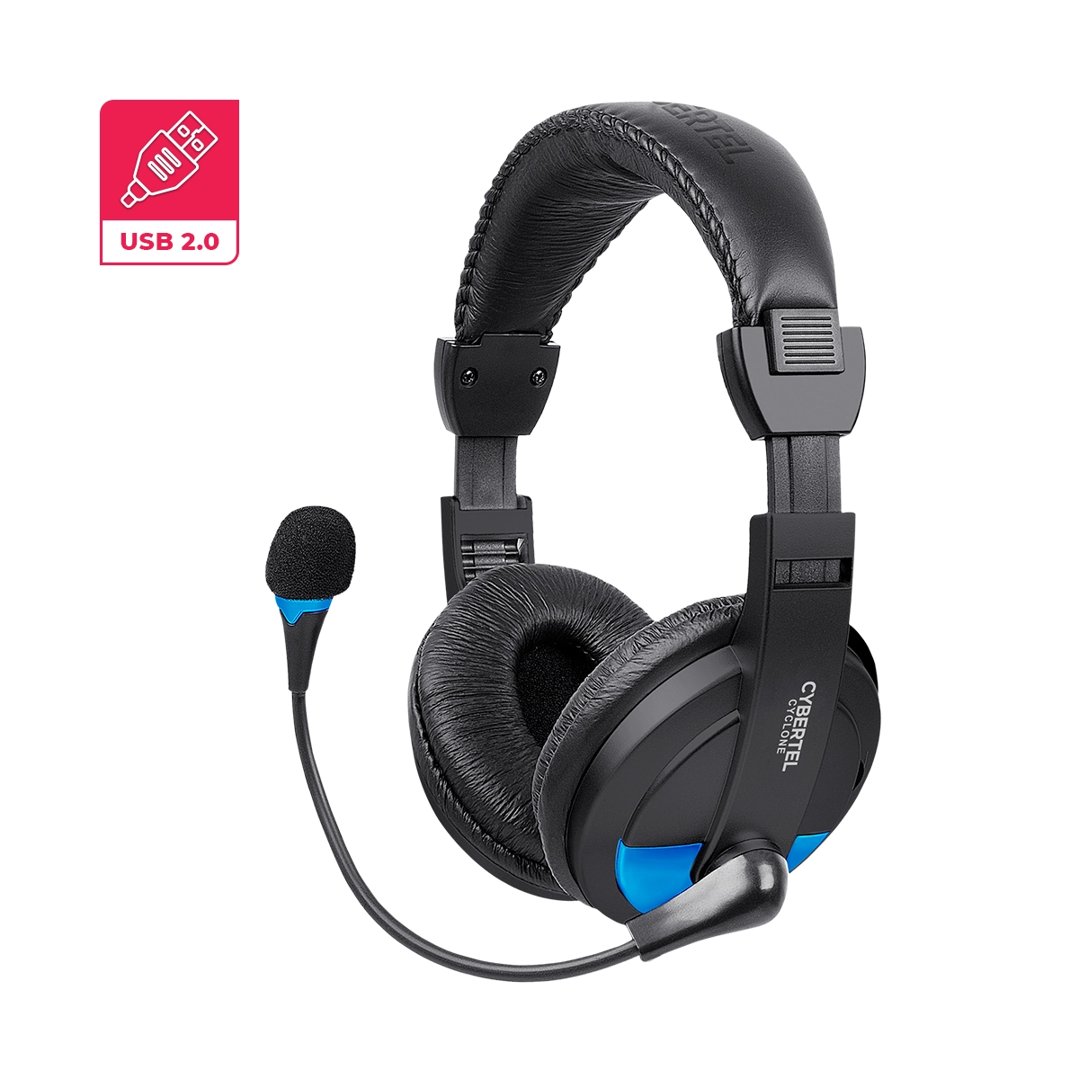 CYCLONE BLUE CYB H370B-U AURICULAR USB C/MICRO CYRBERTEL