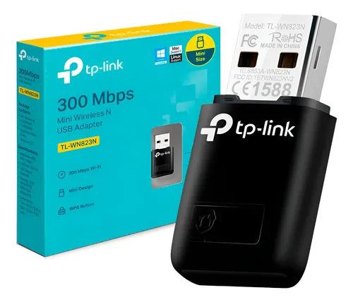 TP LINK 300Mbps MINI WIRELESS N USB ADAPTER TL-WN823N