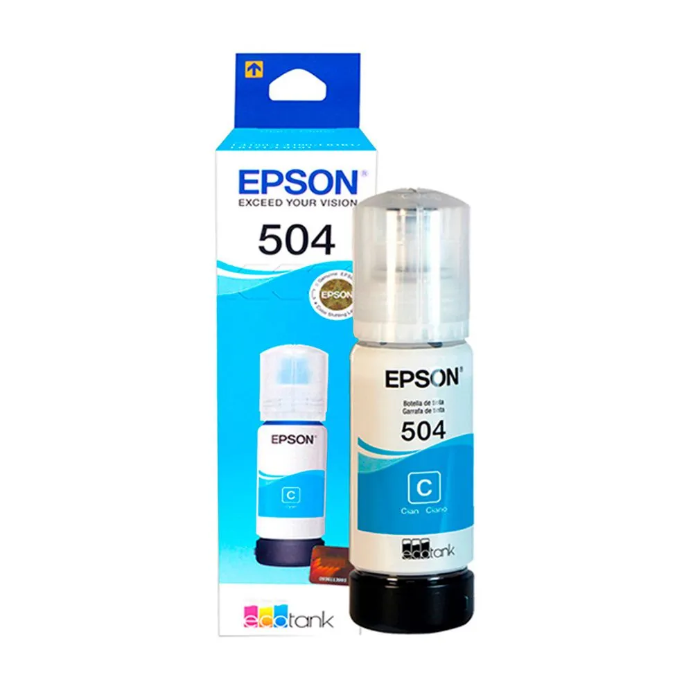 TINTA EPSON 504 CELESTE