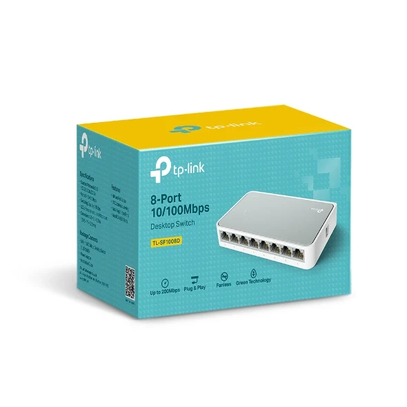 TP-LINK ROUTER 8-PORT 10/100MBPS TL-SF1008D