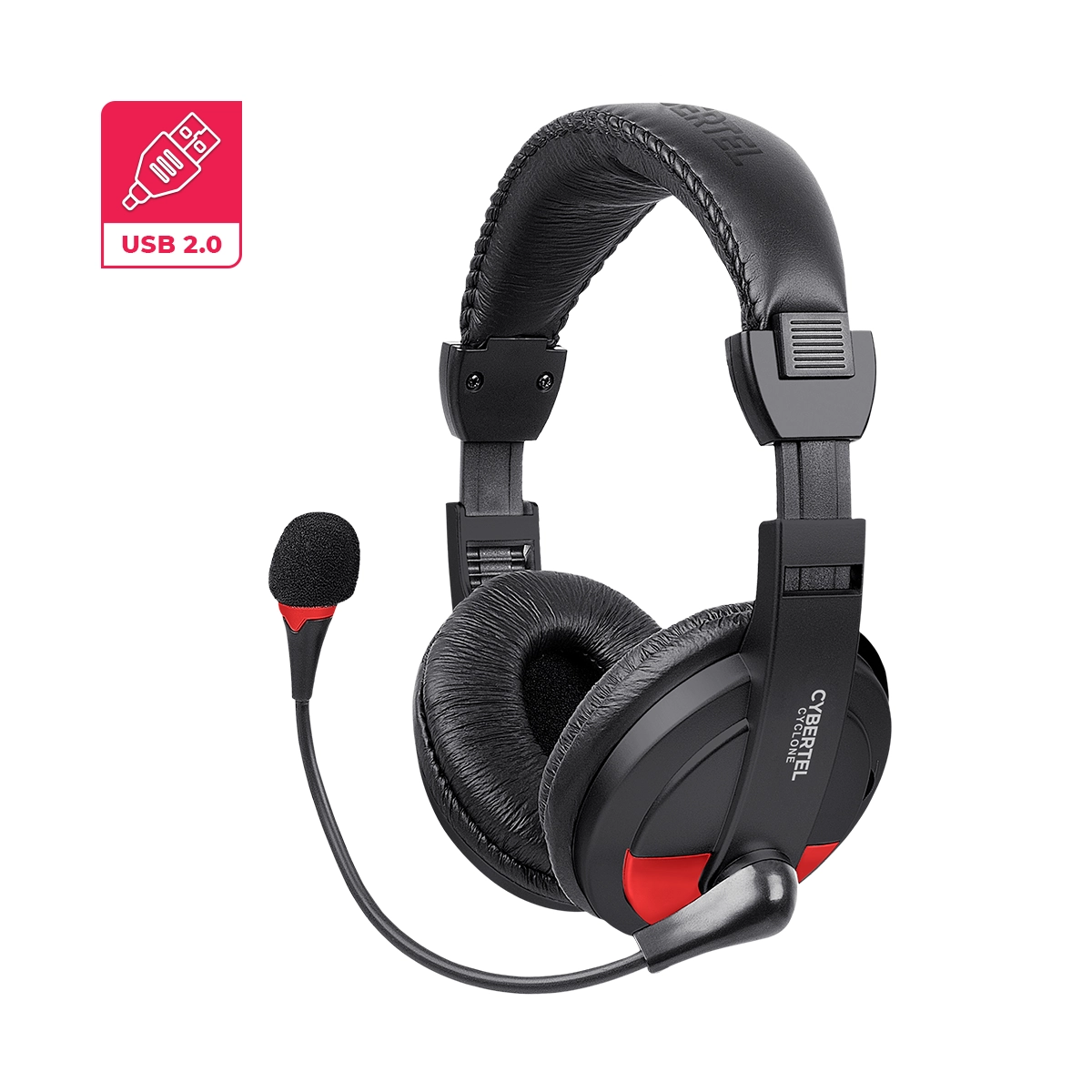 CYCLONE RED CYB H370B-U AURICULAR USB C/MICRO CYRBERTEL