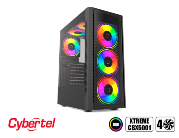 Case Gamer Cybertel Xtreme Black CBX5001 – Vidrio Templado