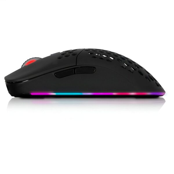 Mouse Gamer Inalámbrico Micronics Warrior GM828RX Black - Imagen 3