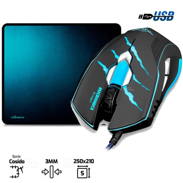 Kit Mouse Krugger - Pad Mouse Sigma X22 Degrade
