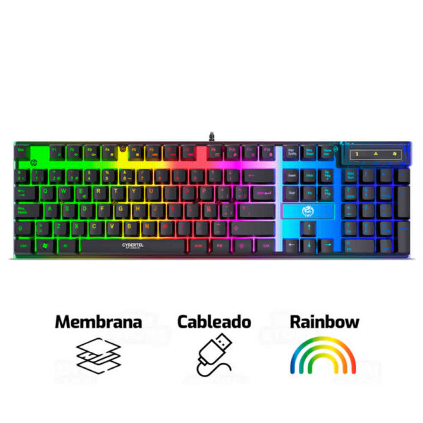 Teclado Gamer Cybertel Splendid CBX K213 – LED Rainbow