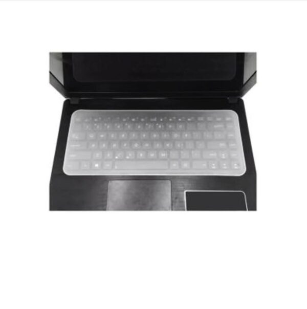 Protector de silicona para teclado de 15 pulgadas, resistente al polvo y derrames, flexible y fácil de limpiar.