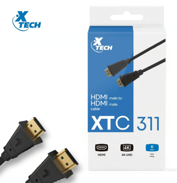 Cable digital Xtech XTC-311, transmisión de audio y video de alta calidad.