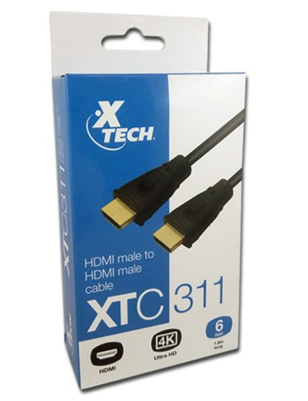 Cable digital Xtech XTC-311, transmisión de audio y video de alta calidad.
