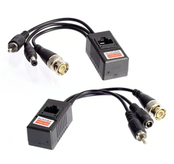 Video Balun con entrada RJ45, compatible con AHD/CVI/TVI/CVBS, pack de 2.