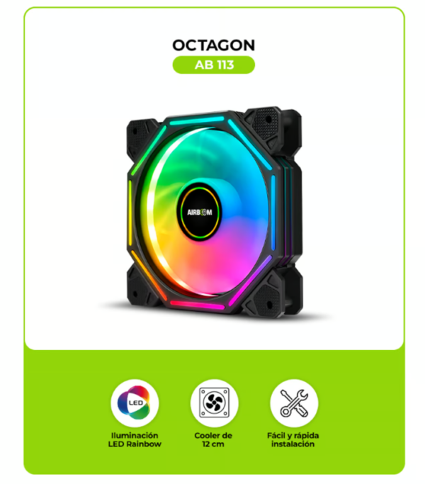 Cooler Octagonal Halo Rainbow AB 113 Airboom