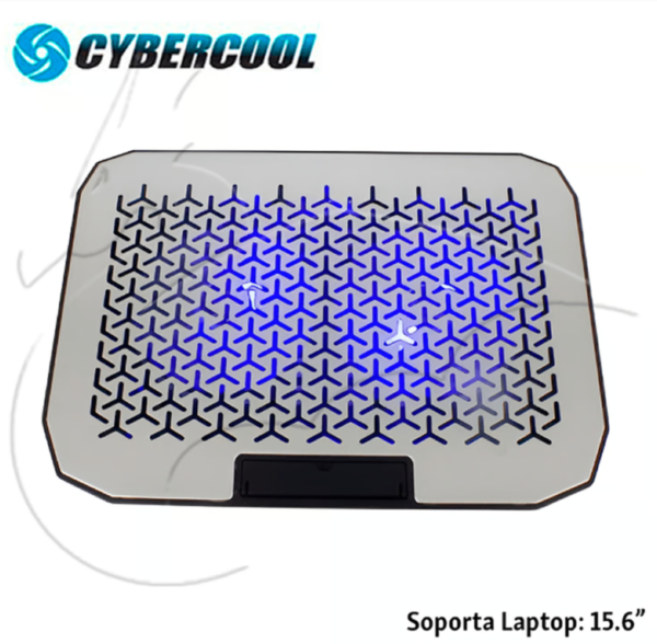 Base enfriadora Cybercool HA-80, estructura de aluminio, para laptops.