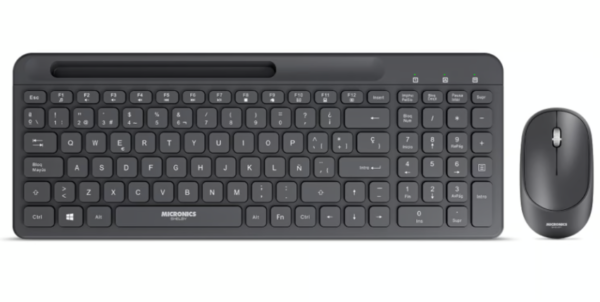 Kit Shelby MIC WT805, teclado y mouse con diseño compacto.