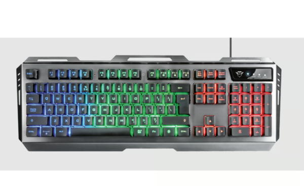 Kit de teclado y mouse para gaming Trust Tural GXT 845 EFB, diseño retroiluminado.