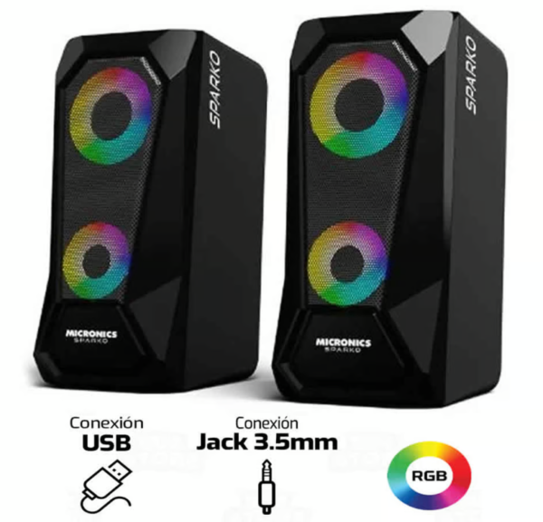 Parlante compacto Micronics Sparko MIC S300, sonido potente en formato portátil.