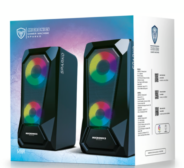 Parlante compacto Micronics Sparko MIC S300, sonido potente en formato portátil.