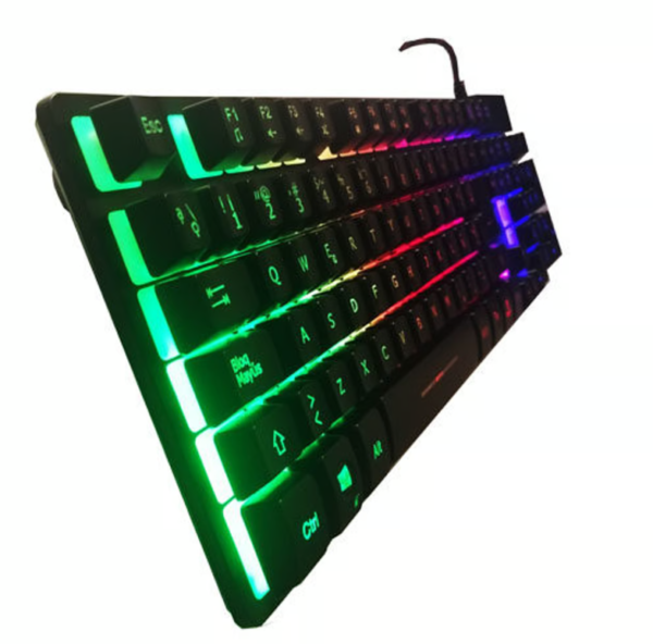 14. Combo NEON+ MIC K709 y teclado multimedia USB LED Micronics