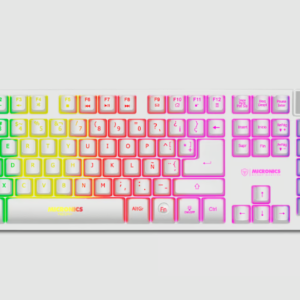 Teclado NEON+ MIC K709W RGB blanco