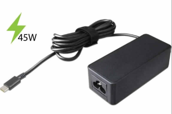 Cargador Lenovo USB Type-C 20V 2.25A 45W para laptops modernas.