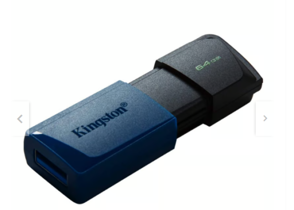 5. Memoria USB Kingston DataTraveler Exodia M 64GB, USB 3.2 de alta velocidad.
