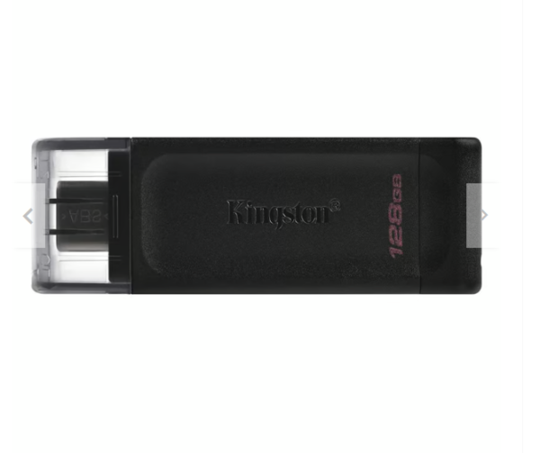Memoria USB Kingston DataTraveler 70, 128GB, conexión USB-C 3.2.