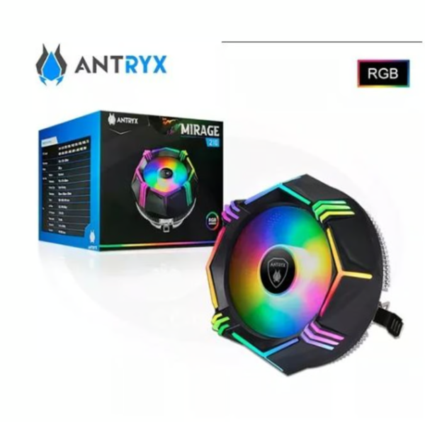 Cooler Antryx Mirage 210 para procesador, sistema de refrigeración eficiente y silencioso para CPU, ideal para alto rendimiento