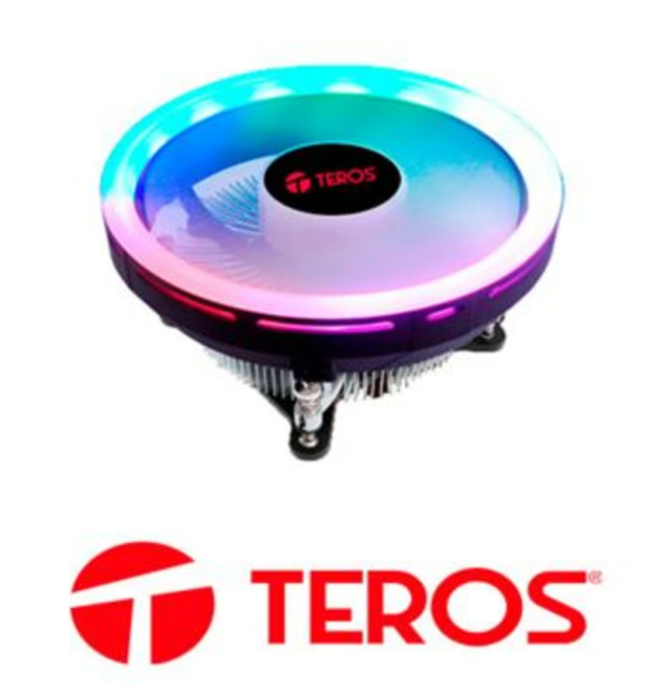 Cooler TEROS TE-8160N compatible con Intel Socket LGA 115X Series, ventilador de enfriamiento para procesadores, eficiente y silencioso