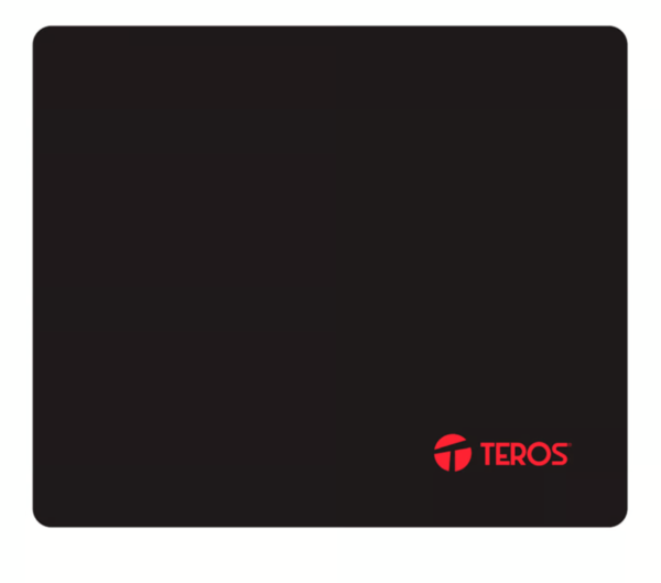 Mouse pad gamer TEROS TE-3010S Black, alfombrilla negra de alta precisión para jugadores, superficie antideslizante
