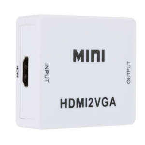 Convertidor adaptador HDMI a VGA con salida de audio – resolución Full HD para monitores y proyectores VGA
