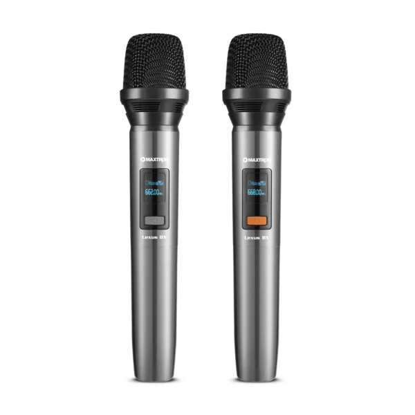 Micrófono inalámbrico Maxtron Lexus BX MX 7228 BT con conexión Bluetooth, ideal para karaoke y presentaciones