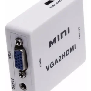 Convertidor de video mini VGA a HDMI – adaptador HD para conectar monitores VGA a pantallas HDMI
