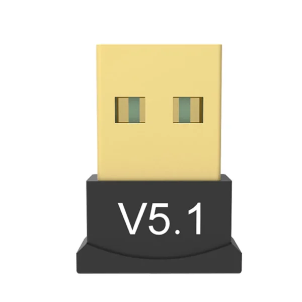 Adaptador Bluetooth USB V5.1 tipo dongle – conecta dispositivos inalámbricos a tu PC o laptop