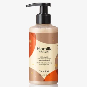 Jabón líquido Yanbal 190ml Biomilk leche vegetal esferas EDL – limpieza suave e hidratante para la piel