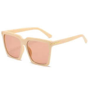 Lentes de sol cuadradas para mujer Muselife UV400 color tea con protección solar