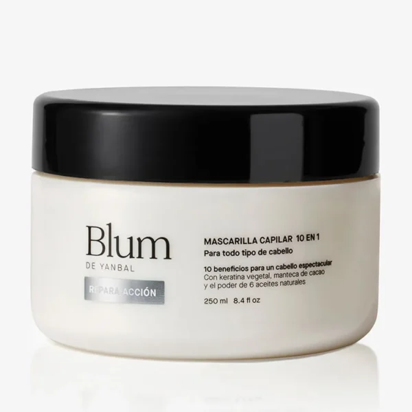 Mascarilla capilar Unique Blum 10 en 1 de 250 ml – tratamiento reparador para el cabello