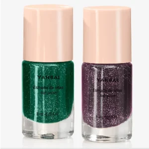 Pack de 2 esmaltes de uñas Yanbal Emerald Night y Midnight – colores intensos 8ml
