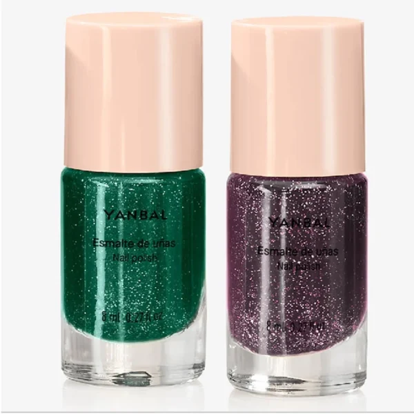 Pack de 2 esmaltes de uñas Yanbal Emerald Night y Midnight – colores intensos 8ml