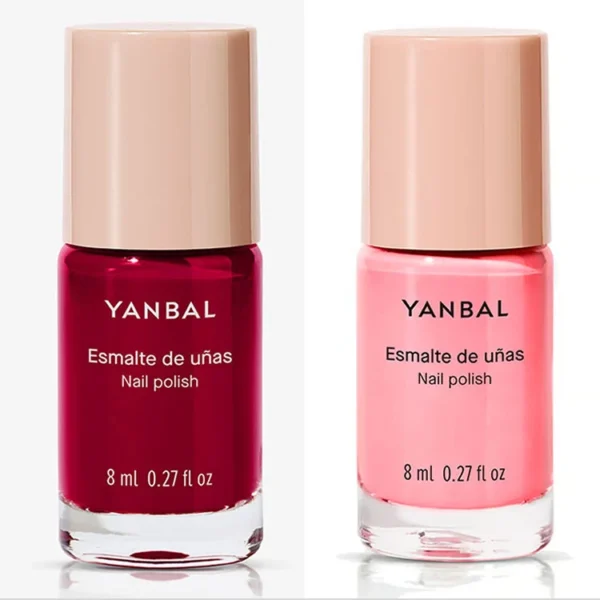 Pack 2 esmalte uñas Yanbal Red Cava + Rosa Frozen Nail Polish 8 ml – colores vibrantes para un acabado perfecto