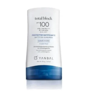 Protector solar Unique Total Block matificante SPF 100 – control de brillo y protección extrema 80 g