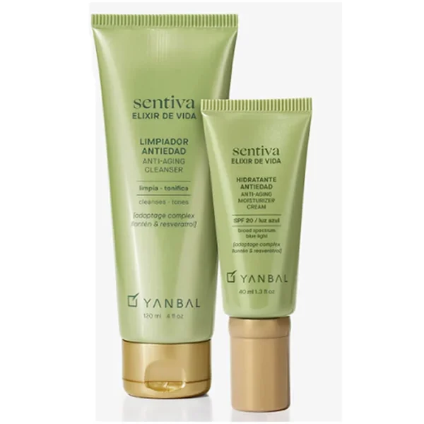 Set hidratante Unique y limpiador antiedad Elixir Vida Yanbal – cuidado completo para la piel