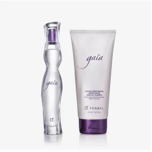 Set perfume Unique GAÏA Parfum 50 ml + loción corporal Yanbal para mujer – aroma sofisticado y cuidado completo