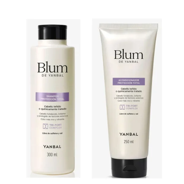 Set shampoo y acondicionador Blum Unique 300 ml – protección total para el cabello con Yanbal