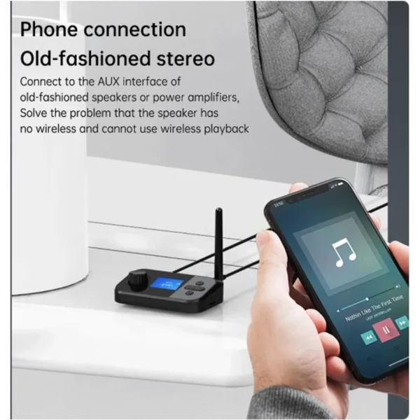 Transmisor y receptor de audio Bluetooth 5.0 – convierte dispositivos en inalámbricos con conexión estable