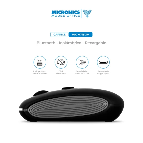 Mouse Micronics Caprice MIC M713-3m Red - Imagen 2