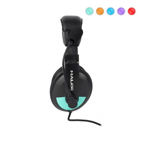 Audífono Y Micrófono para PC HALION HA-305 Verde - Imagen 2