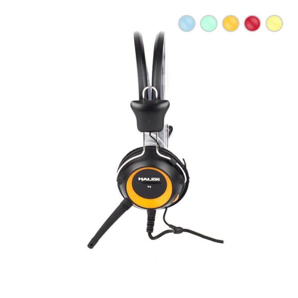Audífonos HALION T-3 con micrófono para PC Naranja - Imagen 4
